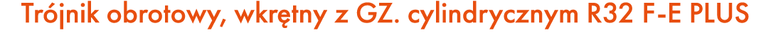 Tr jnik obrotowy, wkr tny z GZ. cylindrycznym R32 F E PLUS